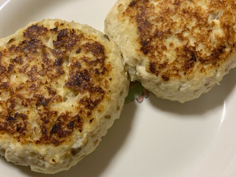 豆腐でヘルシーハンバーグ♪